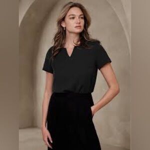 Banana Republic Black Blouse  NWT retail $75 small